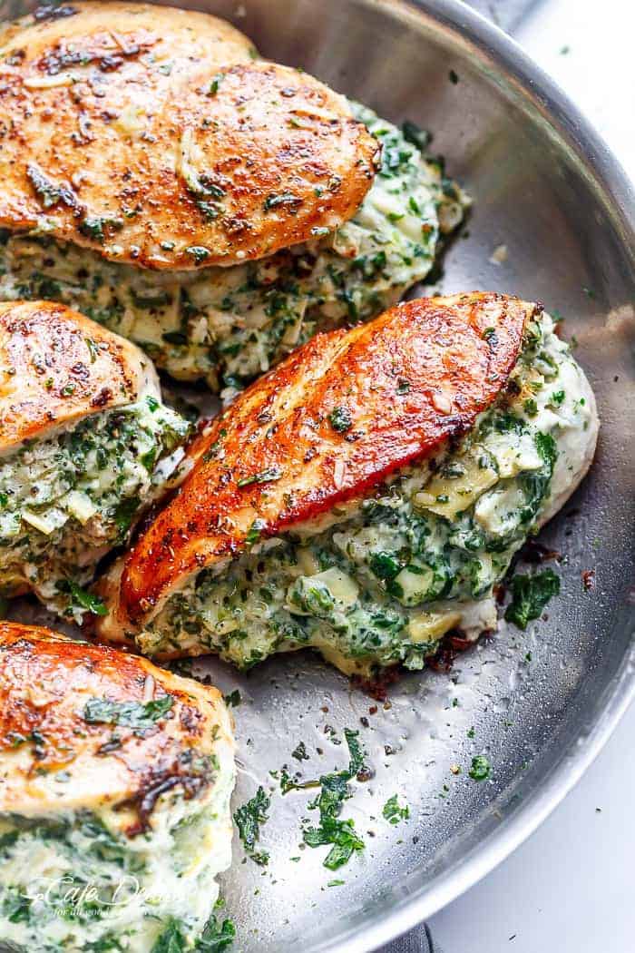 Keto Spinach-Artichoke Chicken - Cool Diet Recipes