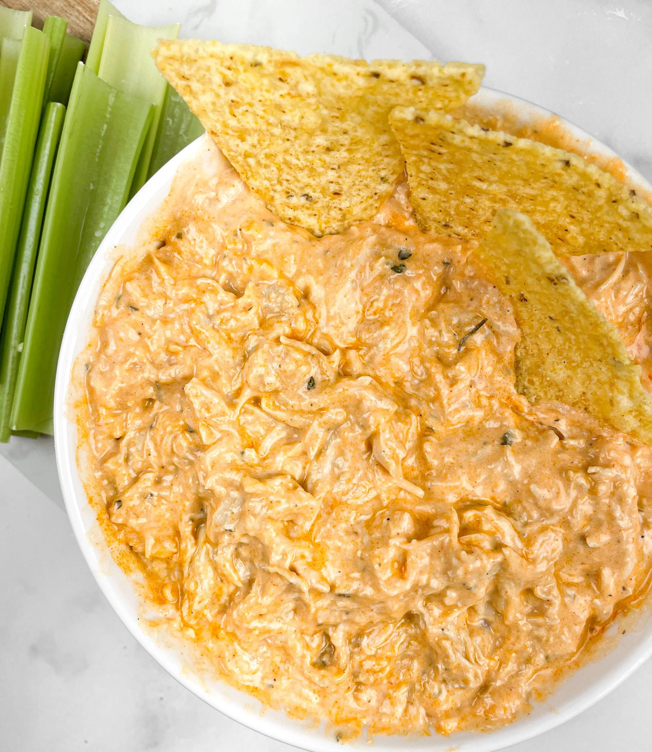 Greek Yogurt Buffalo Chicken Dip (Hot Wing Dip) Cool Diet Recipes