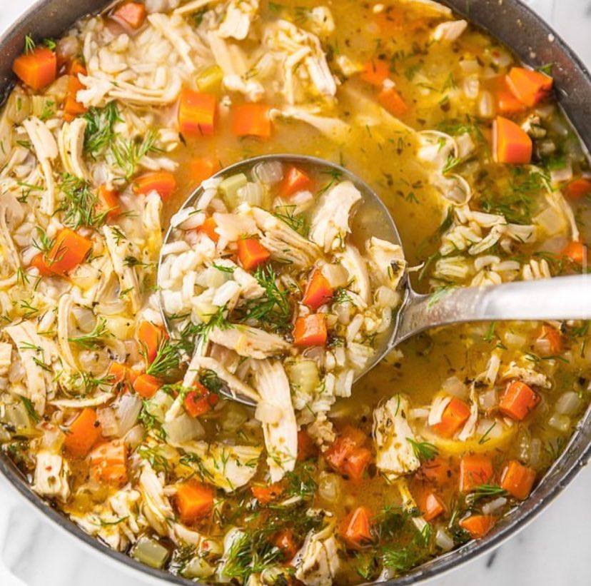 Weight Watchers CHICKEN VEGETABLE RICE SOUP - Cool Diet Recipes
