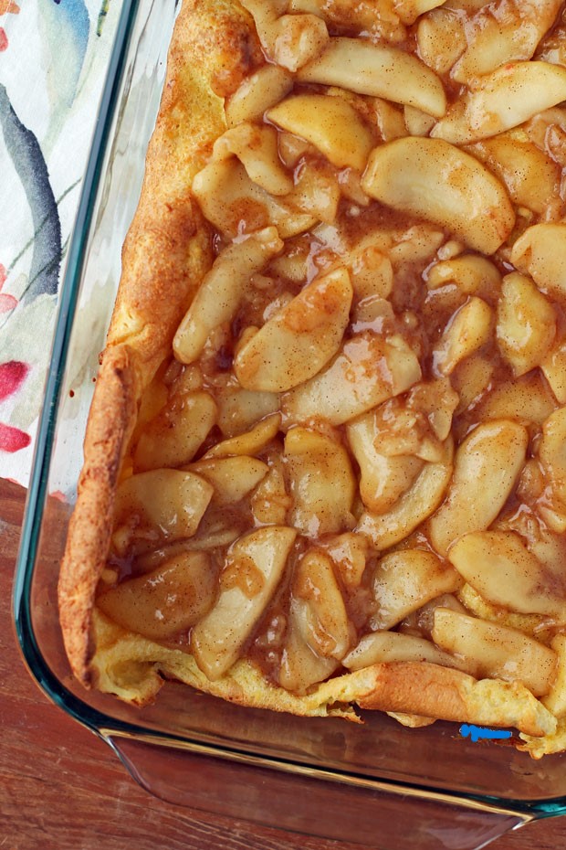 Puff Pancake Bake with Warm Apple Topping Cool Diet Recipes